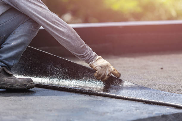 Professional Basement Waterproofing technician working in Shawnee, OH